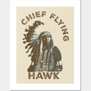 chief flying hawk Posters and Art